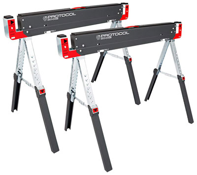 Adjustable-Height-Metal-Folding-Sawhorse
