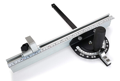 WoodRiver Snap-Set Miter Gauge Fence Combo with Flip-Stop
