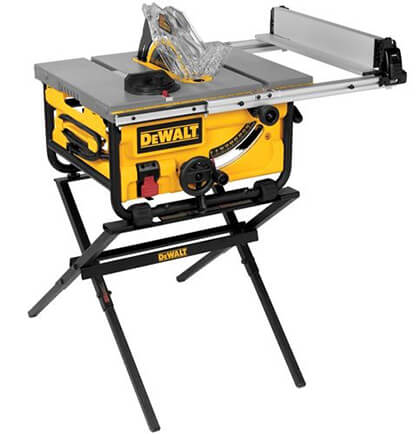 DEWALT 10-Inch Portable Table Saw with Stand