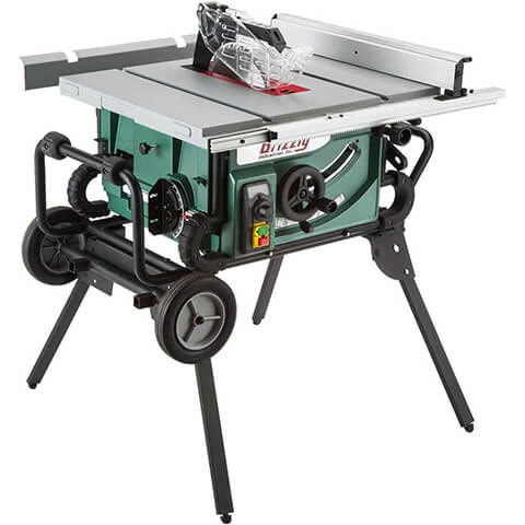 Grizzly Industrial G0870 Portable Table Saw with Roller Stand