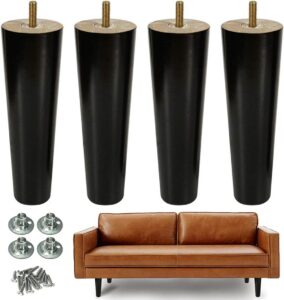 AORYVIC 8-inch Wood Furniture Legs Replacement Sofa Legs