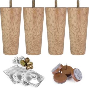 Anwenk5″ M8 IKEA Replacement Legs with Leg Mounting Plates