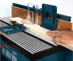 router table surface area