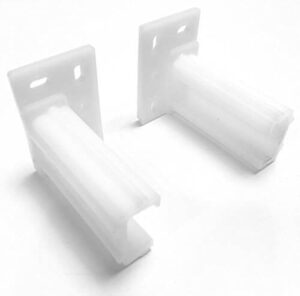 Rear Mounting Bracket, Plastic, For White Epoxy Drawer Slide