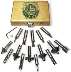 MLCS 6077 Router Bit Set (15-Piece)
