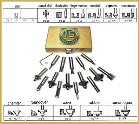 MLCS-8377-15-Piece-Router-Bit-Set
