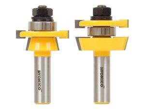 Yonico 12249 Shaker 2 Bit Rail and Stile Router Bit Set